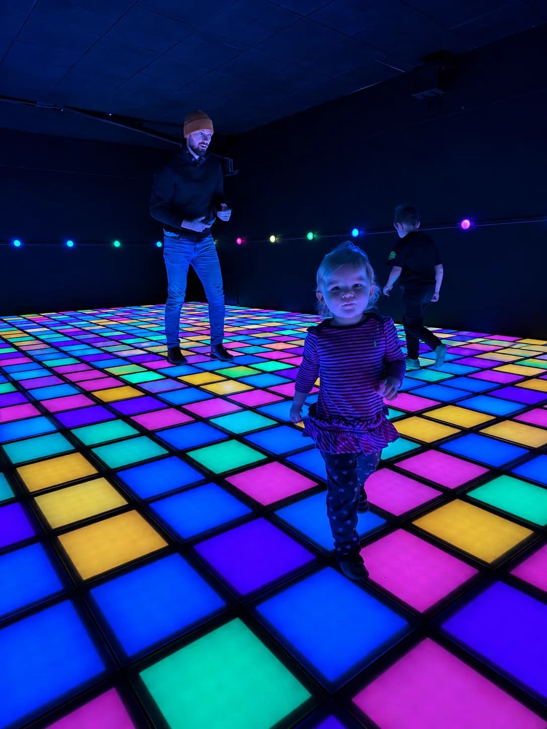 Family at Pixel Game in Laser Arena Kosice